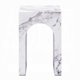 thumbnail image 2 of Mesa Auxiliar Benzara Ritzy Mármol Blanco Piedra Artificial Arco 30 cm, 2 of 5