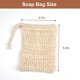 thumbnail image 2 of Bolsa de sisal natural para jabón (10 unidades), malla cero residuos, soporte para esponja vegetal para ducha, 2 of 7