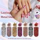 thumbnail image 4 of Press on Nails SXVME Royal Blue Chrome Square SXVME Corto Medium, 4 of 8