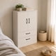thumbnail image 3 of Mueble Organizador Nórdico Blanco con 2 Puertas y 2 Cajones para Baño Dormitorio y Living 56x30x81cm, 3 of 6