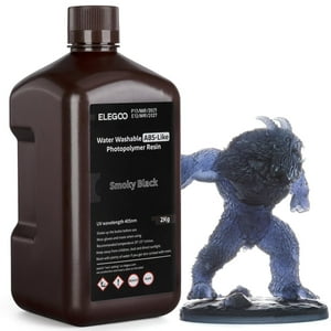 Impresora 3D De Resina Elegoo, Lavable Con Agua, Tipo Abs, 2 Kg, Color Negro Ahumado