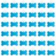 thumbnail image 1 of Etiquetas de identificación para mascotas, etiqueta personalizada para perros y gatos, forma de hueso de aluminio grabado en blanco con anillo de llave 38x25mm (Azul Lago, 36 piezas), 1 of 7