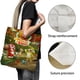 thumbnail image 3 of Leo y Tig Bolso de tela con estampado de lienzo para mujer, bolsa de compras reutilizable y estética, con cremallera interior, regalo para mujer,40*45cm., 3 of 6