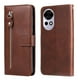 thumbnail image 1 of Funda con Cremallera para Huawei Nova 13 Pro, Carcasa Cartera de Cuero PU con Soporte y Tarjetero, 1 of 6