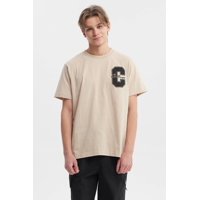 Fashionspark - Polera Hombre Regular Fit Letra Beige