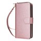 thumbnail image 1 of Funda Cartera con Cremallera y Correa para Samsung Galaxy A24 4G Soporte y Tarjetero Oro rosa, 1 of 6