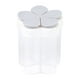 thumbnail image 2 of 5 Rejillas Transparentes Flip Spice Shaker Jars Red En Forma De Puerto De Vertido Gris, 2 of 3
