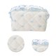 thumbnail image 4 of Unique Bargains 1 Pc Gran Bolsa de Maquillaje con Encaje y Volantes Azul Poliéster, 4 of 5
