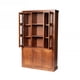 thumbnail image 2 of Vitrina Berlin 3 Cuerpos Madera Nogal Vidrio, 2 of 5