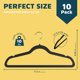 thumbnail image 2 of Perchas de terciopelo Lifemaster con gancho giratorio de 360°, 10 kg, 2 of 7