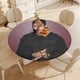 thumbnail image 4 of Nick Jonas-theme Fitted Round Tablecloths Elastic Edged Table Covers Waterproof Table Cloth for Kitchen Holiday Party Tables Decor 150cm, 4 of 6