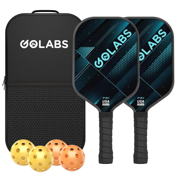 Set de palas de pickleball GOLABS PB1 con núcleo de fibra de vidrio, 227 g