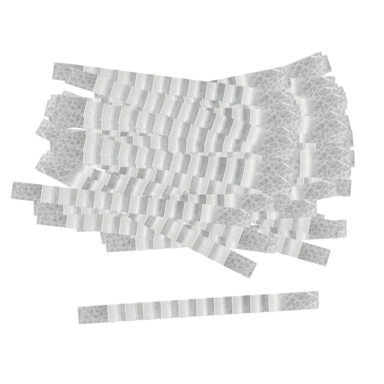 Magideal - Tiras De Silicona Para Colgar 100 Piezas Con Colgadores Automáticos , Claro 10X90Mm