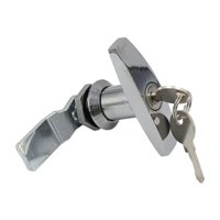 Magideal - Tipo Manija Antirrobo Con Llaves Gabinete De Distribución De Aleación De Zinc Manija En T A Prueba De Óxido Con Llave Accesorios D , 1 Pieza De Plata