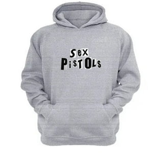 Genérico - Polerón Canguro Sex Pistols Gris Claro Talla Xl Unisex