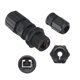 thumbnail image 4 of Acoplador impermeable RJ45 de Uxcell, conector de cable LAN Ethernet de doble cabeza IP67, para Cat5e/Cat5, paquete de 5, 4 of 6