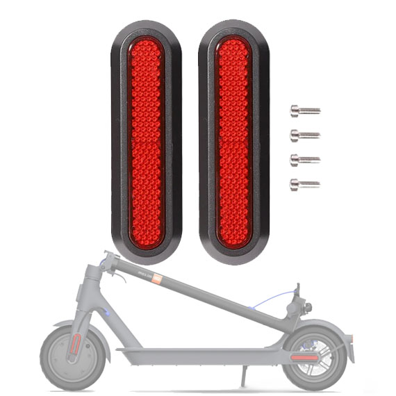 Genérico - Tapas Laterales Trasera Scooter Xiaomi Pro 2 / 1S Rojo
