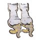 thumbnail image 2 of Reversible Dos Gatos Lentejuelas Parche Insignia Hierro En Apliques DIY Craft, 2 of 4