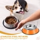 thumbnail image 5 of Cuenco para Perros de Acero Inoxidable Uxcell, Cuenco para Comida y Agua de Perro con Base de Silicona Antideslizante, 5 of 7