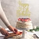 thumbnail image 5 of Cake Topper Feliz 35 º Cumpleaños Dorado Con Brillo, 5 of 7
