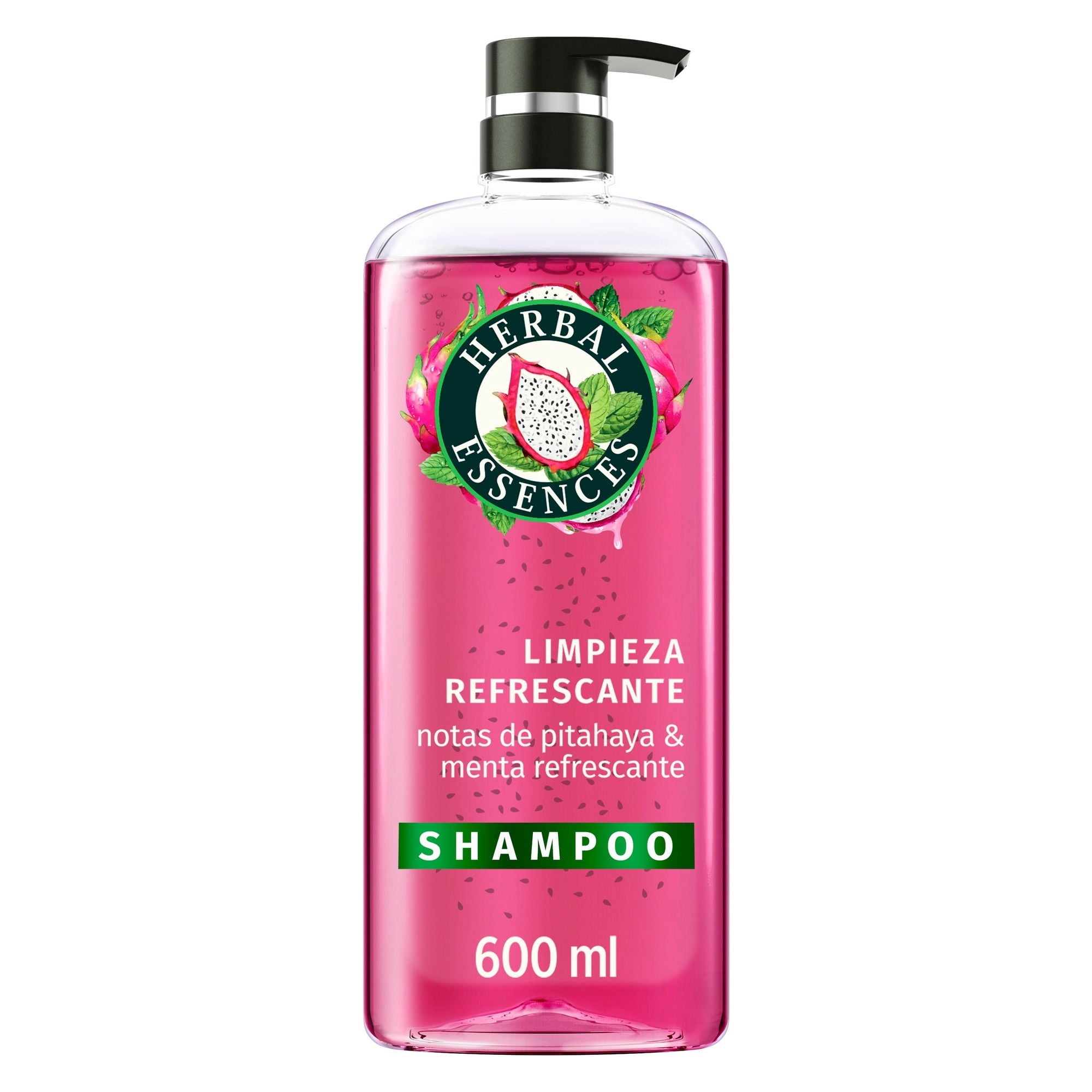 HERB ESSENCES Shampoo Limpieza Refrescante Pitahaya y Menta Herbal