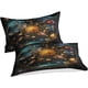 thumbnail image 3 of Juego De Ropa De Cama De 3 Piezas Con Funda Nórdica Astrolabe Doce Signos Del Zodiaco Funda De Edredón De Microfibra De Poliéster Con Cierre De Cremallera, 3 of 3