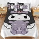 thumbnail image 3 of Kuromi 3 Piece Set Printed Duvet Cover Bed SetBedding Set Soft Comforter Cover with Zipper Quilt Cover & Pillowcaseswith Zipper Closure Microfiber, 3 of 5