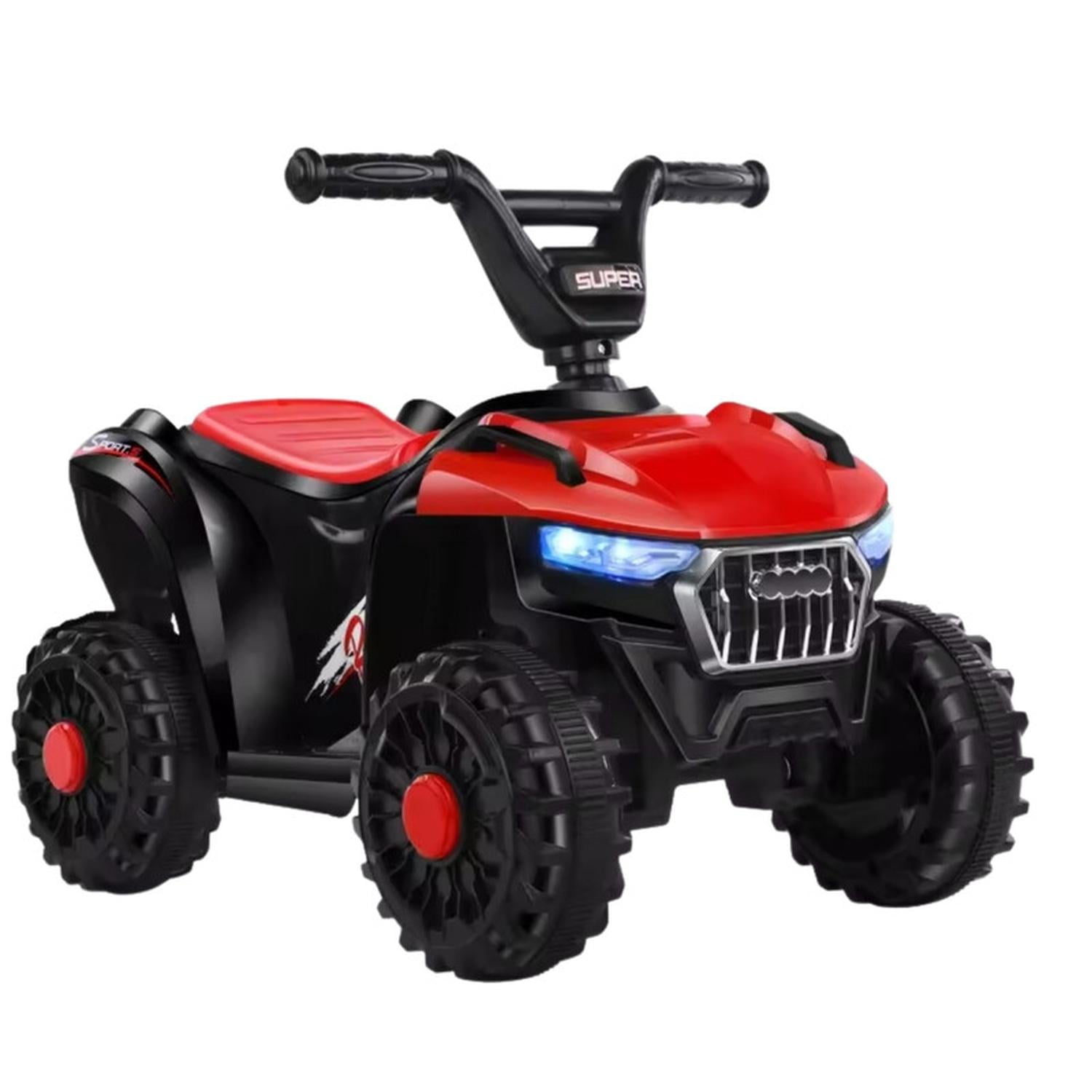 Auckland Outdoor - Cuatrimoto Auto Electrico Niño A Bateria Luz Y Sonido Roja Rojo