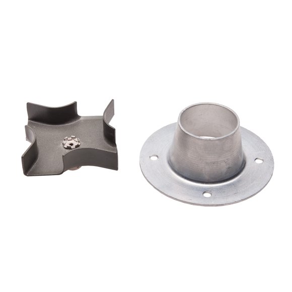 Placa giratoria Moultrie de 4 salidas, metal con recubrimiento en polvo