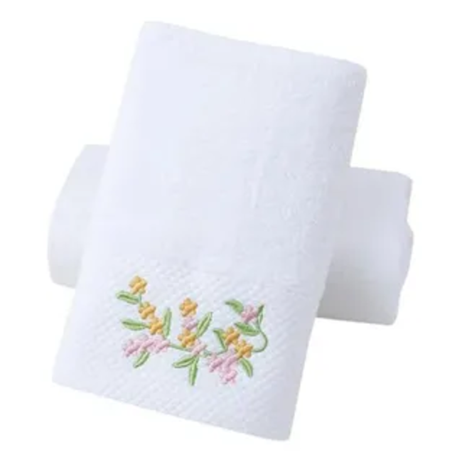 Genérico - Set 2 Toallas Bordadas 500 G Flores D2