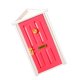 thumbnail image 3 of 1:12 Casa De Mu?ecas Puerta De Madera En Miniatura Con Herrajes Rosa Roja, 3 of 3