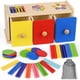 thumbnail image 1 of Caja Montessori de madera BoxNoble 3 en 1 para clasificación de colores, 1 of 7