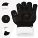 thumbnail image 5 of Guantes de Horno de Silicona, Guantes de Cocina Resistentes al Calor con Tejido, Agarre Flexible para Hornear, Asar, Juego de Guantes de Cocina 2 Piezas Fuego Negro 12.6x5 pulgadas, 5 of 6
