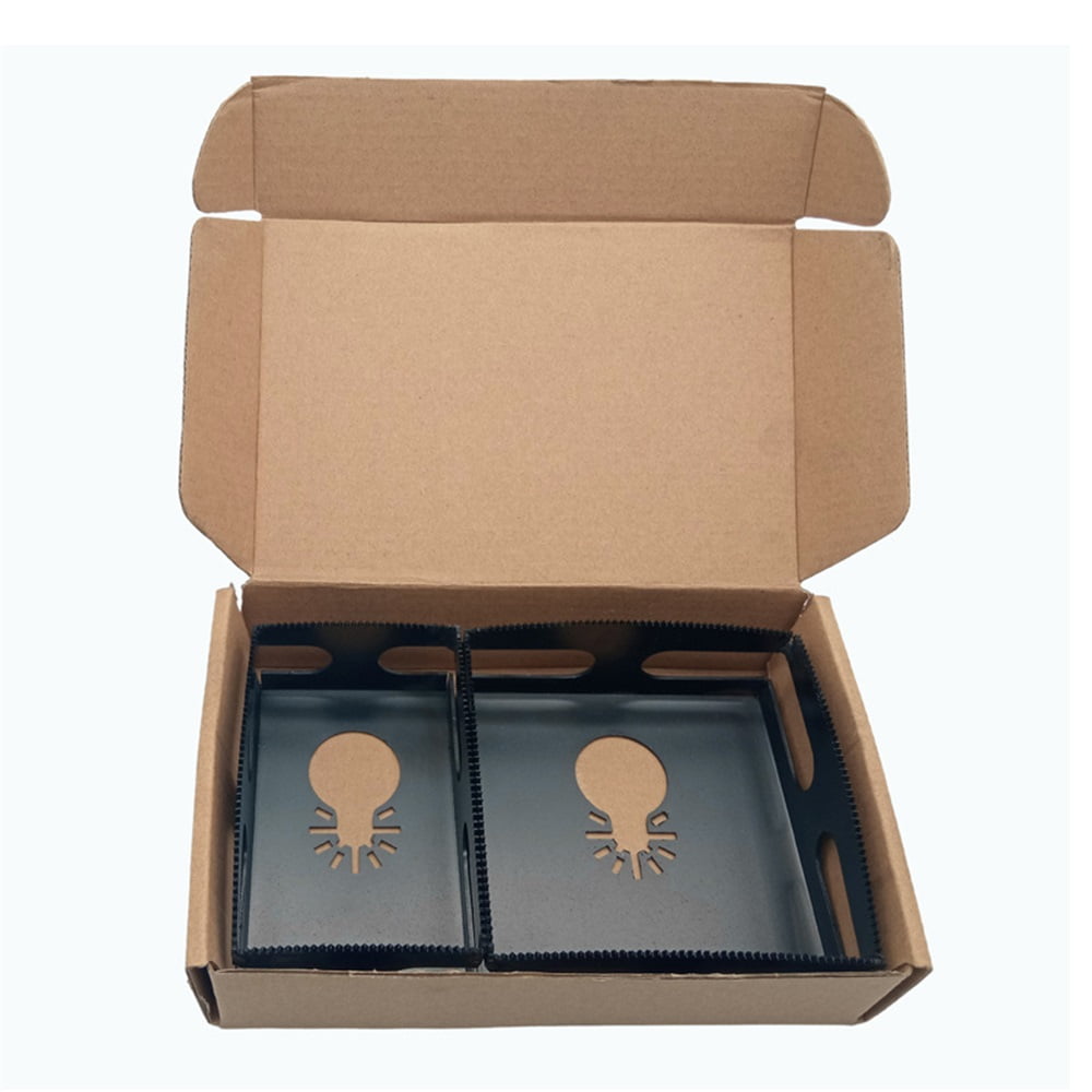 Xusx111 - 2 Piezas Cortador De Ranura Cuadrada Oscilante Multi-herramienta Para Cortar Cajas De Pared De Una Sola Banda, Cortador De Salida Para Pared Seca, Herramienta De Tallado Eficiente, Negro