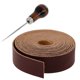 thumbnail image 3 of 10 Metros Tiras De Correa De Cuero Herramientas De Perforación Para Artesanía En Cuero Punzón Con Mango De Madera, 3 of 4