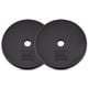thumbnail image 1 of Placas de peso Yes4All de hierro fundido de 1 pulgada, 2 x 2,27 kg, para mancuernas, 1 of 6