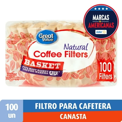 Filtro Para Cafetera Canasta Bolsa 100 Un Great Value