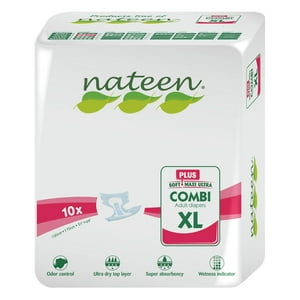 Nateen - Pañal Adulto Combi Plus Xl - 10 Unidades