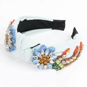 Veatool - Tocado De Diamante De Agua De Cristal Para Mujeres, Cinturón De Pelo Bordado, Exquisito Cinturón De Pelo Para Mujeres, Accesorios Para El Cabello, Disponible En Varios Colores