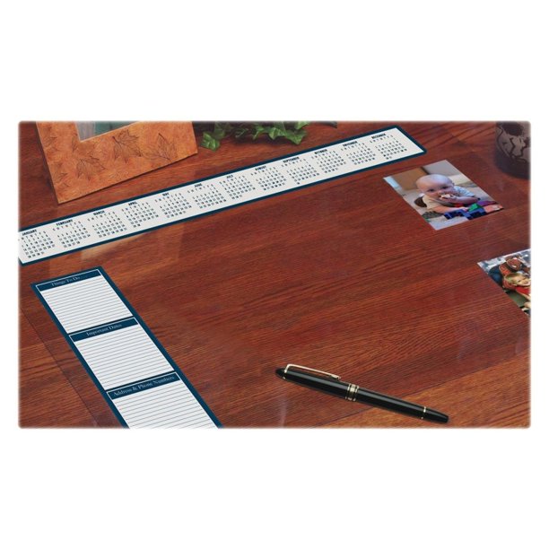 Organizador de alfombrilla para escritorio House of Doolittle de vinilo transparente 60 × 48 cm