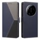thumbnail image 4 of Funda Cartera Tricolor para Xiaomi 17 Ultra 5G con Ranuras, Azul Oscuro, 4 of 6
