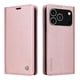 thumbnail image 1 of Funda Billetera de Cuero para iPhone 17 Pro Max con Tarjetero y Soporte - Tapa Magnética Rosa, 1 of 5