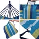 thumbnail image 3 of Hamaca doble SONGMICS 250 x 150 cm, carga de 300 kg, azul/amarillo, 3 of 8