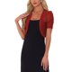 thumbnail image 1 of INSPIRE CHIC Bolero Cárdigan Corto de Malla de Halloween para Mujer con Mangas Cortas Fruncidas y Abierto al Frente Rojo XS, 1 of 5