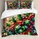 thumbnail image 1 of Lunarable Snowflake Duvet Cover Set Winter Theme Christmas Illustration Cold Weather Season Inspired Celebration Decorative, 1 of 4