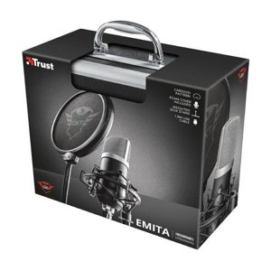 Trust - Micrófono Streaming Emita Gxt252 Negro