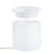 thumbnail image 5 of Calentador eléctrico de velas Julie Ann Home White Leaf Ceramic, 5 of 7