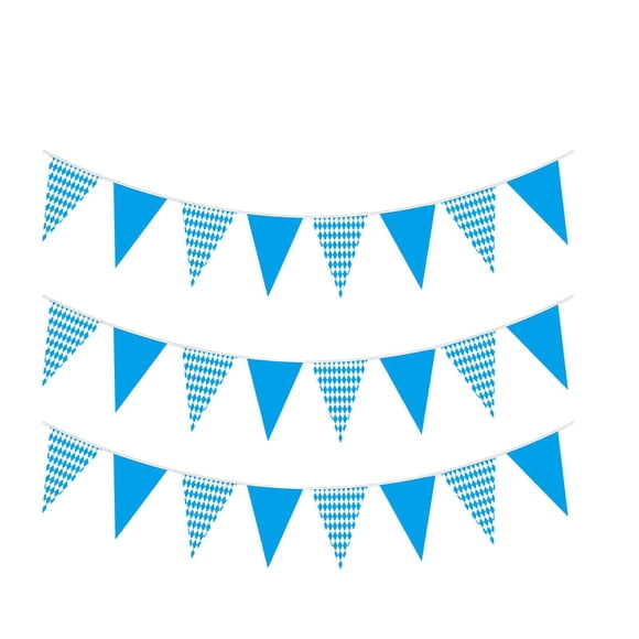 Pancarta De Oktoberfest DIY Azul De 8 M De Largo Para Valla De Techo Exterior Estilo B