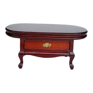 Bothyi - Mesa De Centro Para Casa De Muñecas, Muebles En Miniatura De Madera A Escala 1/12, Mesita De Noche Para Casa De Muñecas.