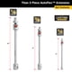 thumbnail image 3 of Set de adaptadores de extensión Titan 85154 Auto Flex Universal, 3 piezas, 3 of 4